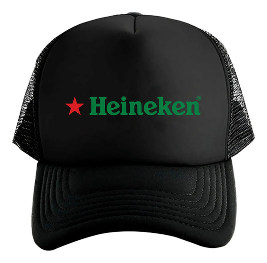 Gorra Heineken Cerveza Bebida Champions League Futbol Soccer Negro Ajustable Heineken