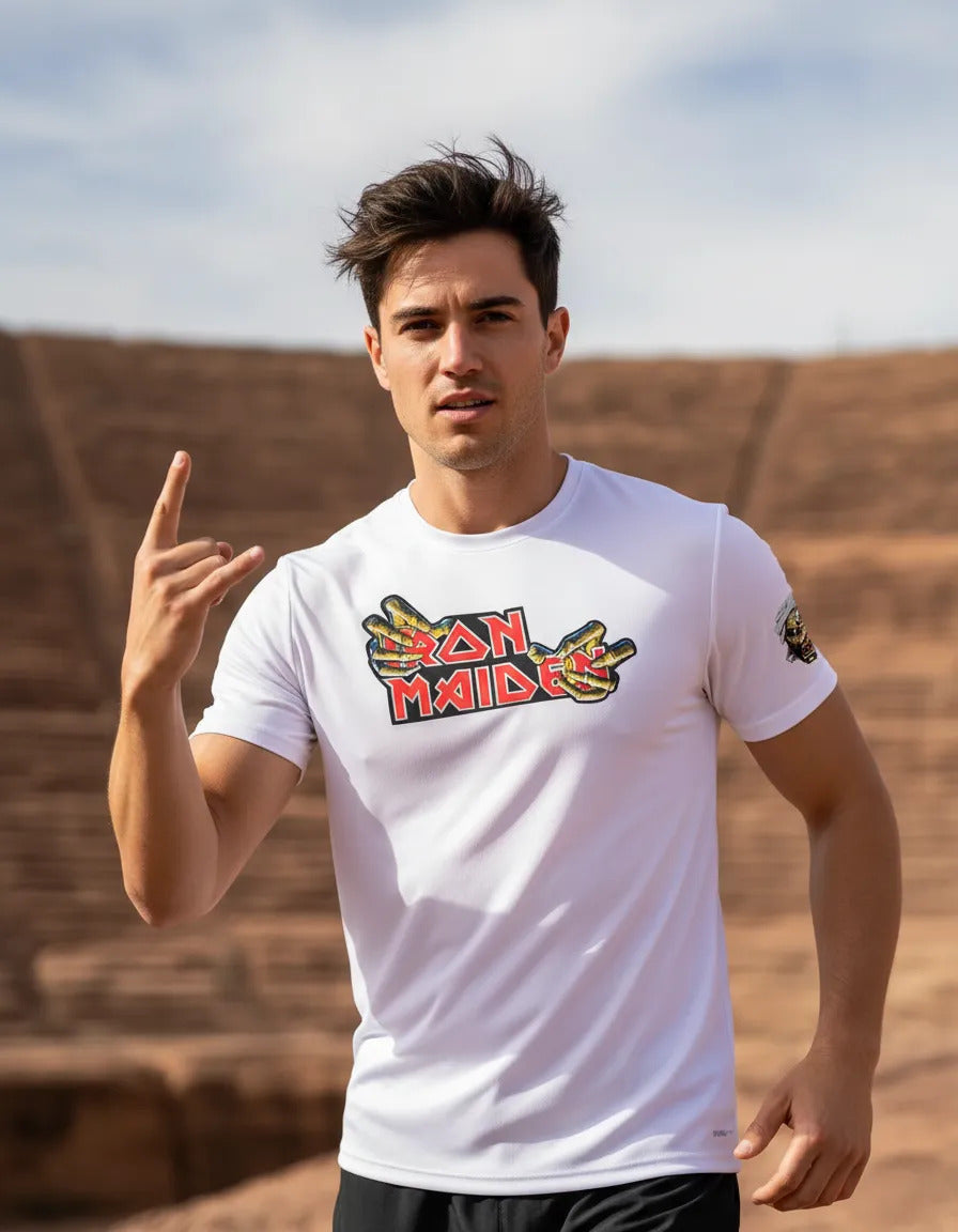 Playera Deportiva Iron Maiden Música Rock Heavy Metal