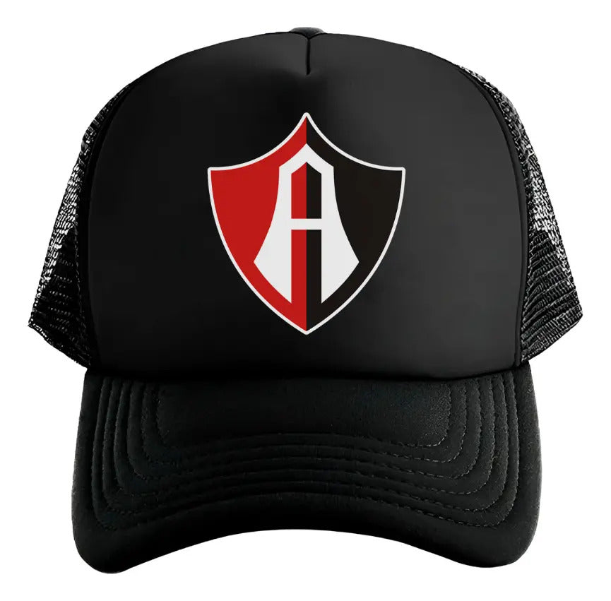 Gorra Trucker Atlas Fútbol Soccer Liga Mx Deportes Negro Ajustable Atls
