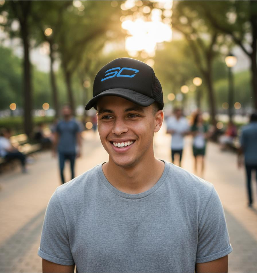 Gorra Stephen Curry Nba Básquetbol Baloncesto Negro Ajustable Sc