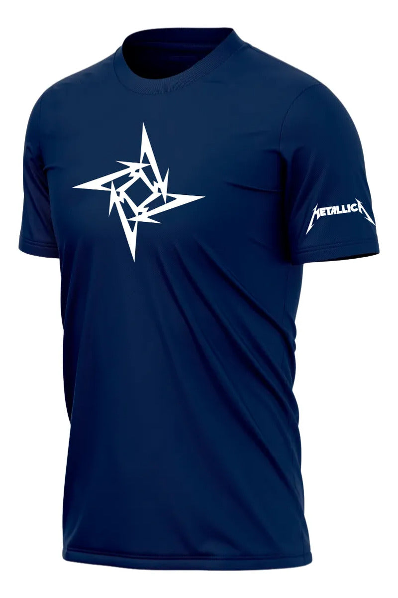 Playera Metallica Deportiva Dry Fit Música Rock Heavy Metal
