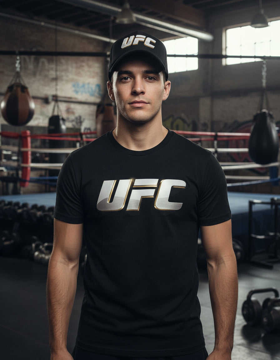 Ufc Playera Y Gorra Unisex Ufc Mma Box Muay Thai Kick Boxing