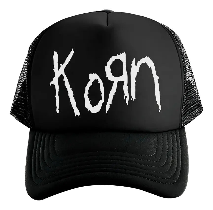 Gorra Trucker Korn Música Rock Heavy Metal Negro Ajustable Korn