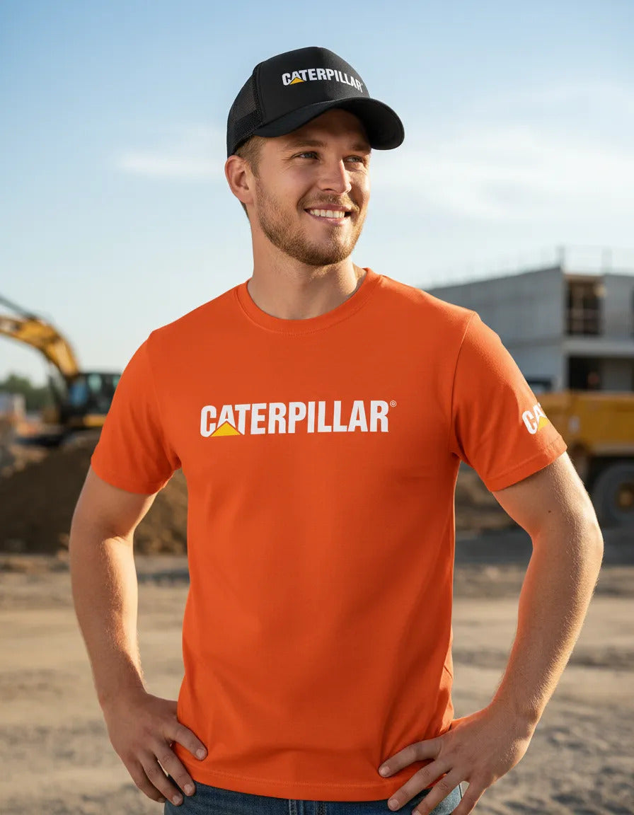 Playera Y Gorra Caterpillar Maquinaria Construcción