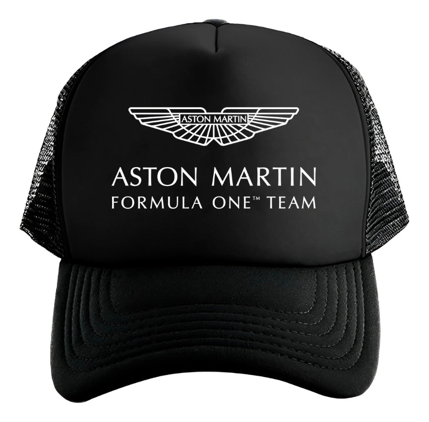Gorra Aston Martin Formula 1 Team F1 Automovilismo Vehículo Negro Ajustable Amf1t