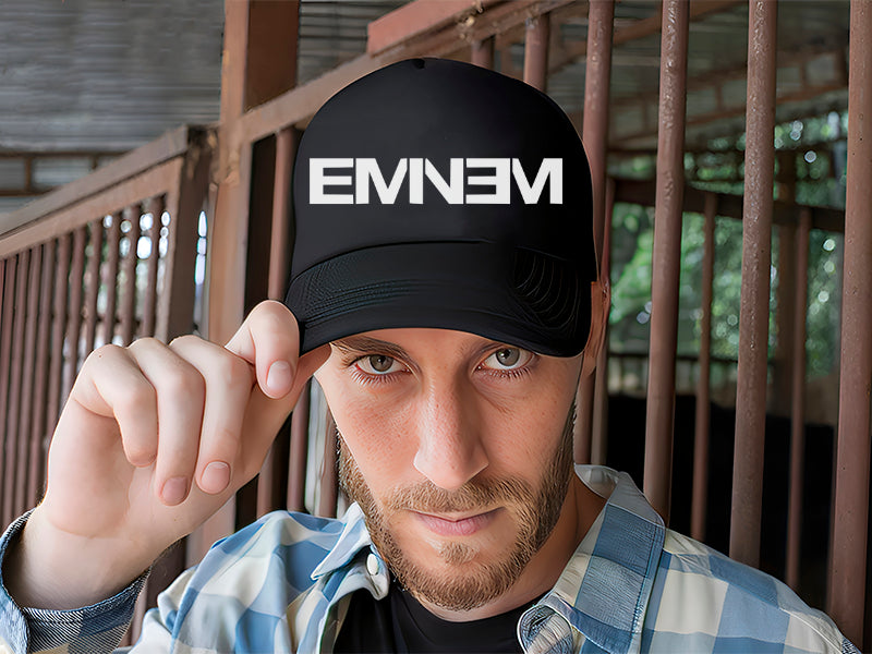 Gorra Trucker Eminem Música Rap Hip Hop Rock Negro Ajustable Emnm