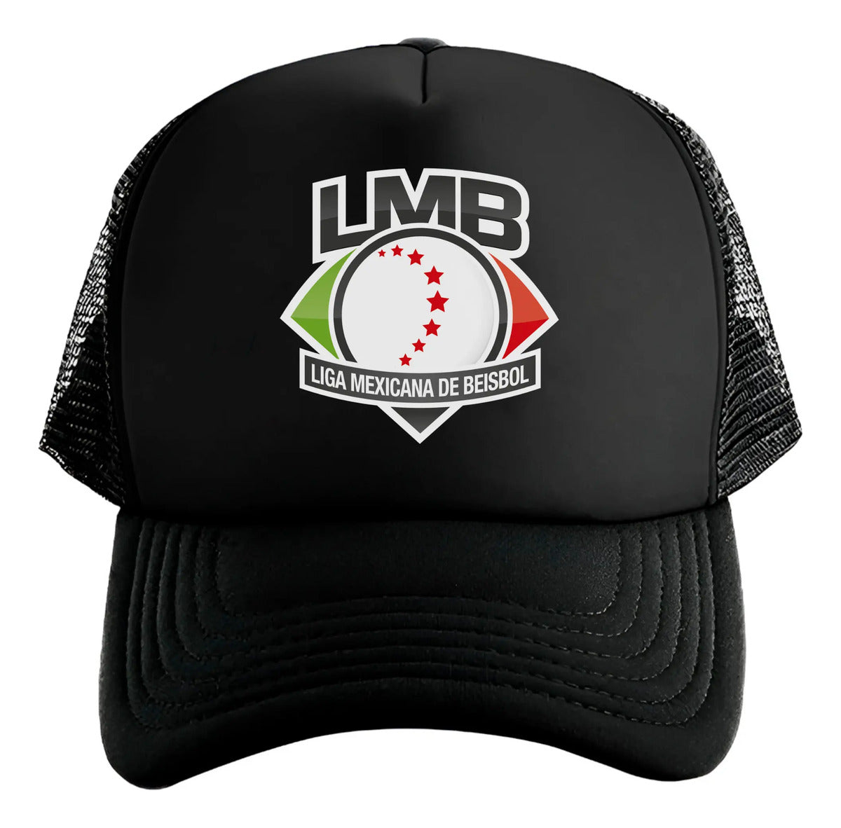 Gorra Trucker Lmb Liga Mexicana De Béisbol México Deportes Negro Ajustable Lmb