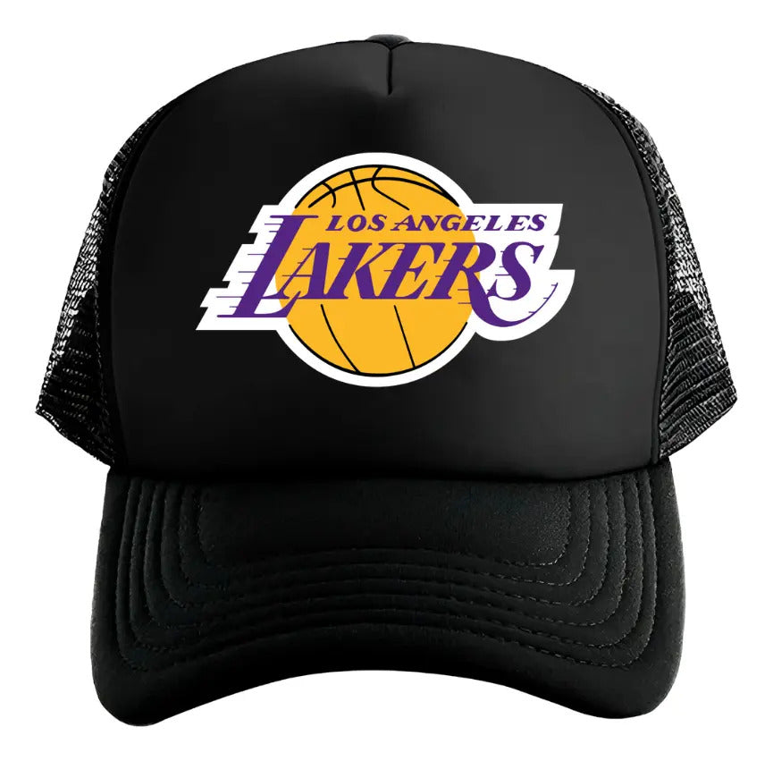 Gorra Los Ángeles Lakers Nba Básquetbol Baloncesto Negro Ajustable Lakers