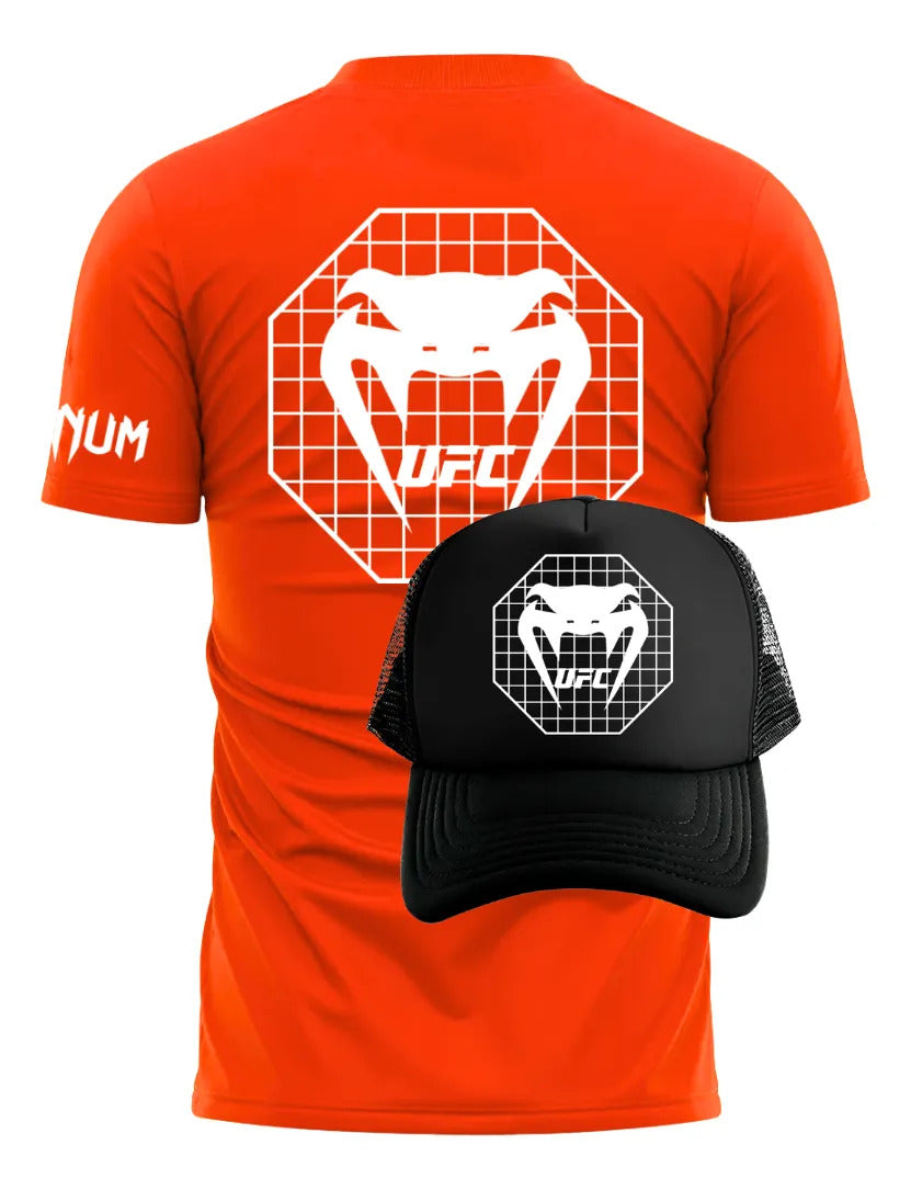 Playera Y Gorra Ufc Venum Octa Mma Box Muay Thai Kick Bjj Kb