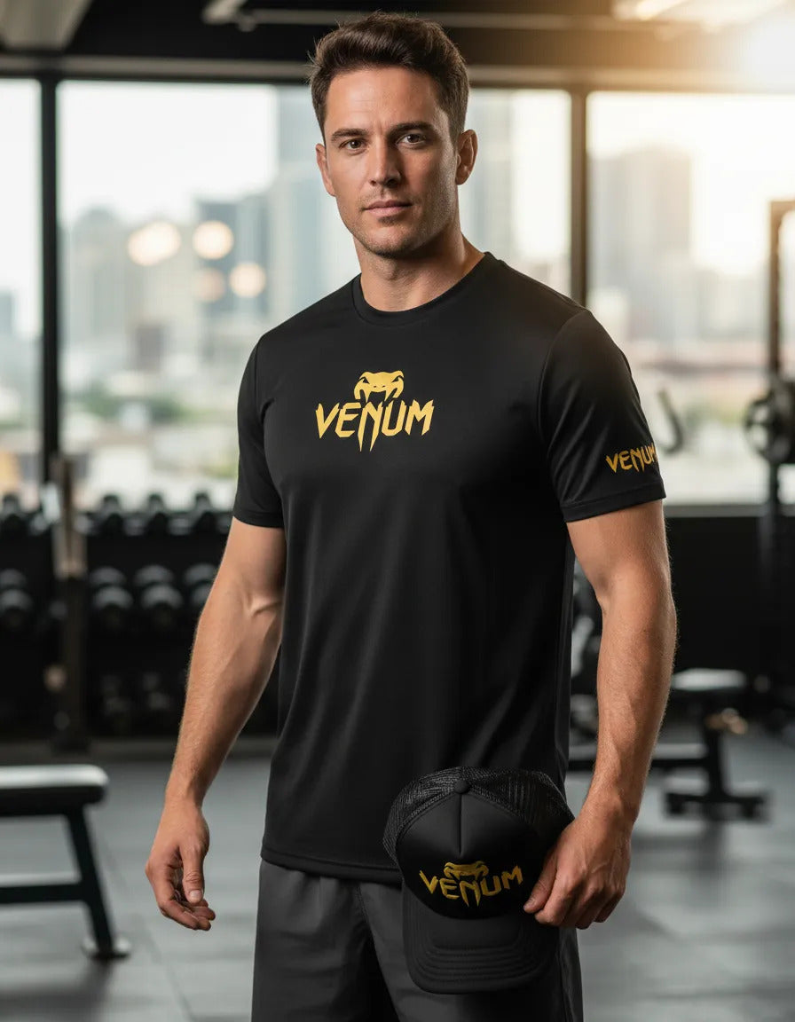 Ufc Playera Y Gorra Venum Ufc Mma Box Muay Thai Kick Boxing