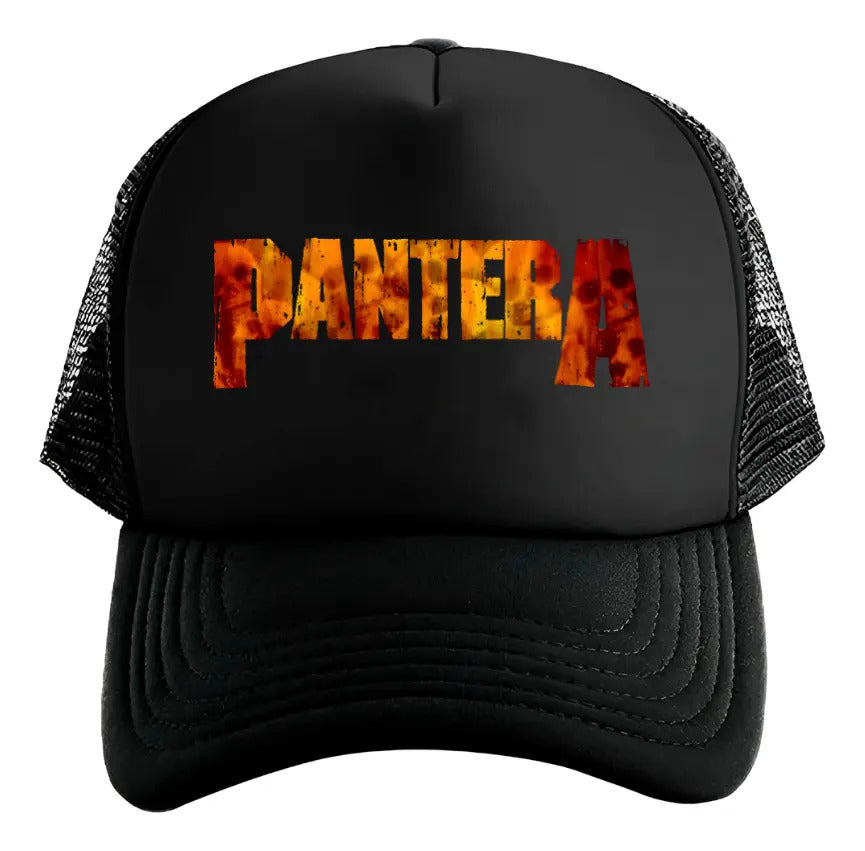 Gorra Pantera Logo Música Rock Heavy Metal Negro Ajustable Pantera