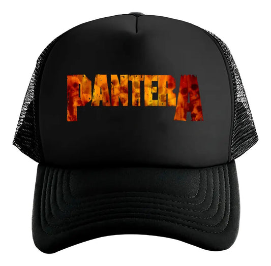 Gorra Pantera Logo Música Rock Heavy Metal Negro Ajustable Pantera