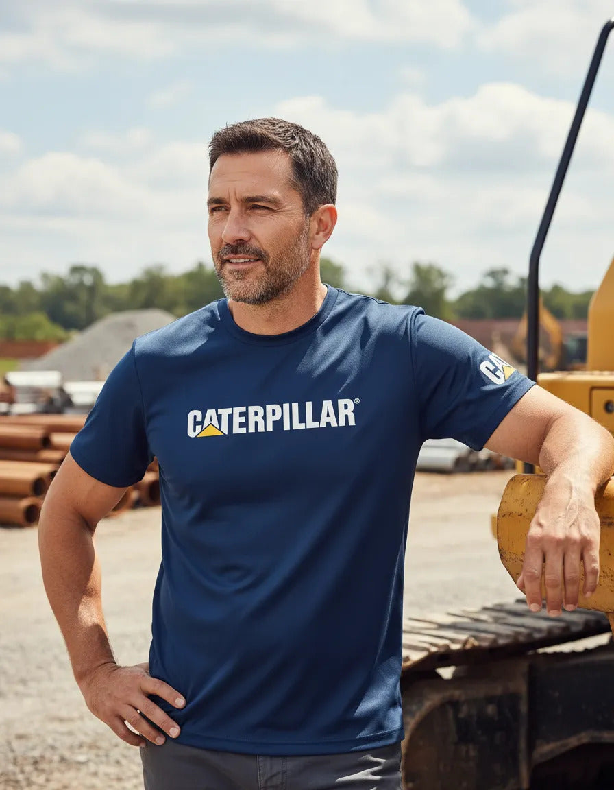 Playera Caterpillar Maquinaria Construcción Minería