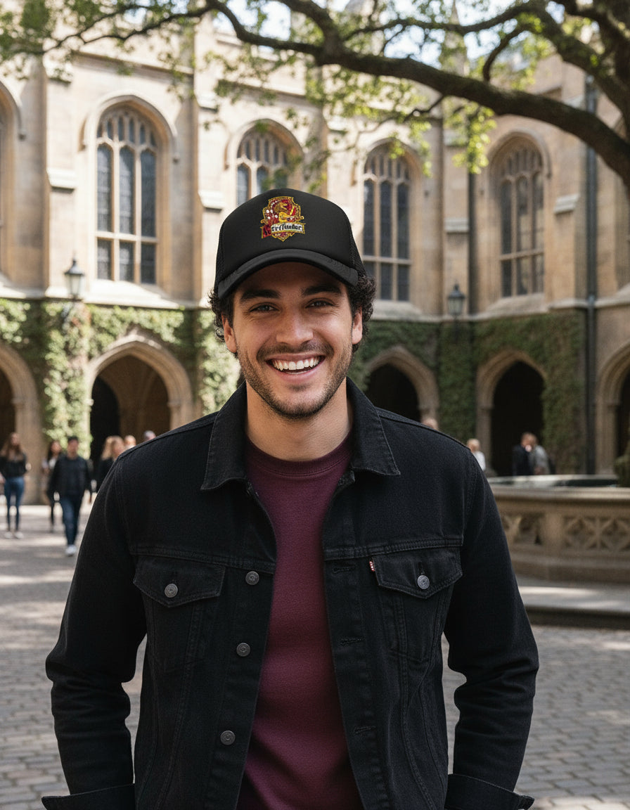 Gorra Gryffindor Harry Potter Hogwarts Magia Negro Ajustable Gryffindor