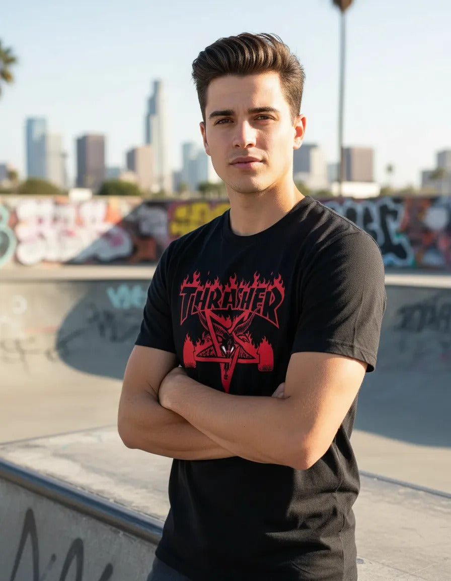 Playera Thrasher Magazine Skate Skateboard Rock Moda Urbana