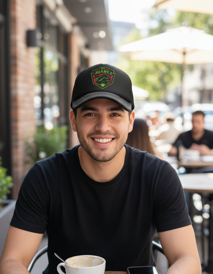 Gorra Trucker Fc Juárez Fútbol Fifa Liga Mx Deportes México Negro Ajustable Fc Juárez