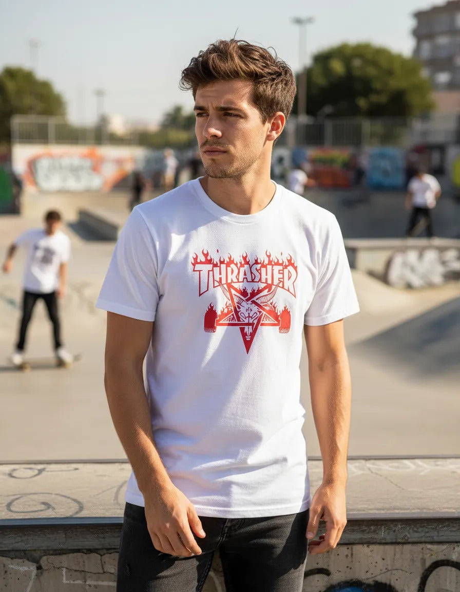 Playera Thrasher Magazine Skate Skateboard Rock Moda Urbana