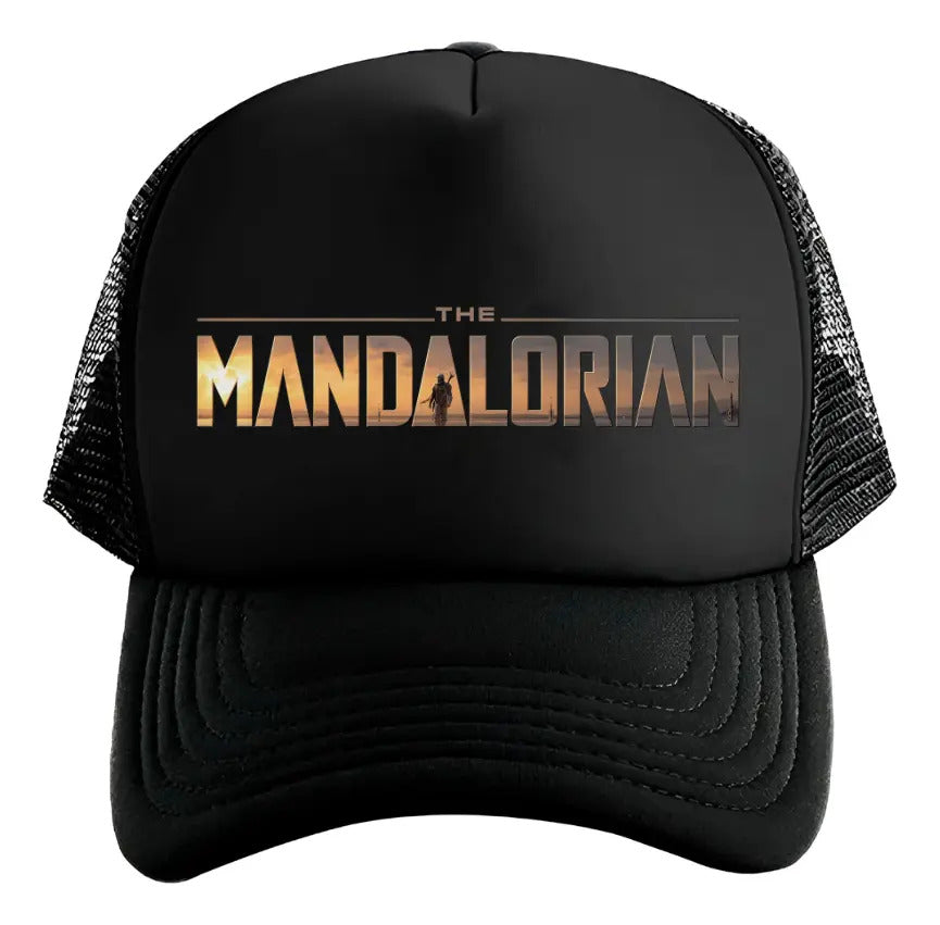Gorra Trucker The Mandalorian Grogu Star Wars Disney Tv Negro Ajustable Tm
