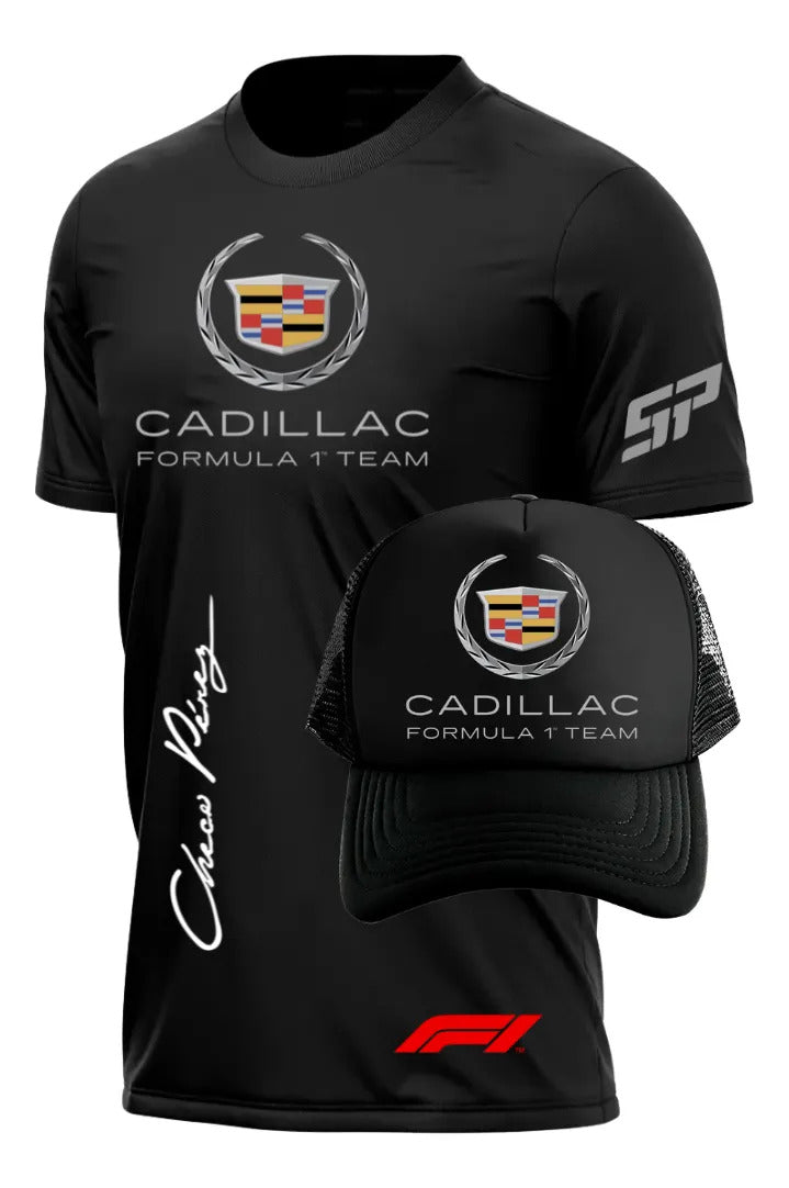 Playera Y Gorra Cadillac Formula 1 Team F1 Automovilismo