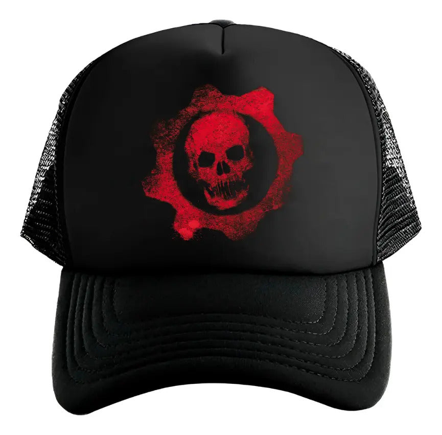 Gorra Gears Of War Reloaded Videojuegos Ps5 Xbox Pc Gamer Negro Ajustable Gowr