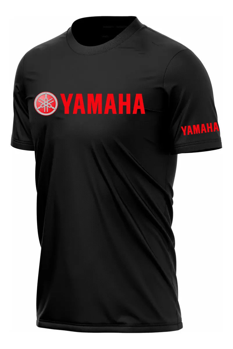 Playera Yamaha Moto Motociclismo Piloto Motogp Negro Logo Ch