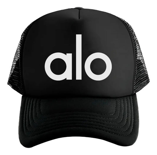 Gorra Trucker Alo Yoga México Negro Ajustable Alo