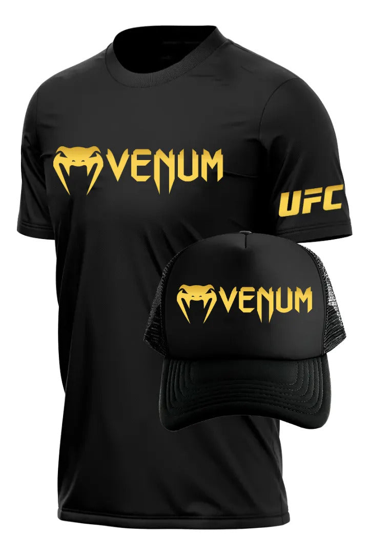 Playera Y Gorra Venum Ufc Classic Mma Box Muay Thai Kb Bjj