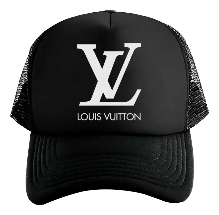 Gorra Lv Moda Moderno Elegante Aesthetic Actualidad Negro Ajustable Lv