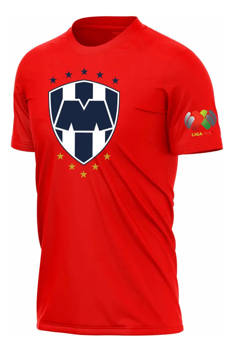 Playera Monterrey Rayados Mty Fútbol Club Liga Mx Soccer
