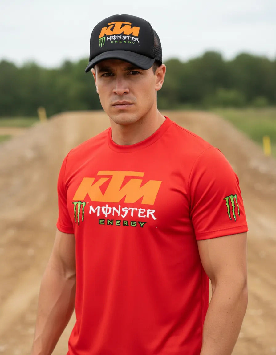 Playera Y Gorra Ktm Monster Energ Off Road Motocross