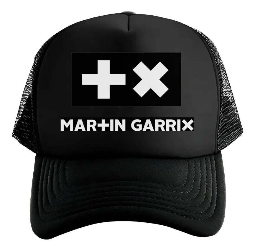 Gorra Trucker Martín Garrix Música Dance Electrónica Negro Ajustable Mg