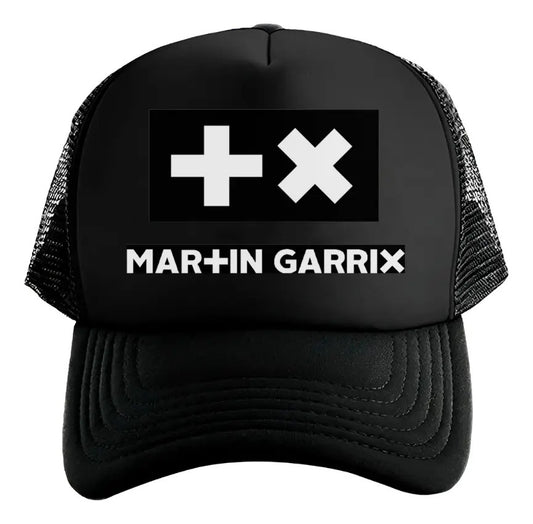 Gorra Trucker Martín Garrix Música Dance Electrónica Negro Ajustable Mg