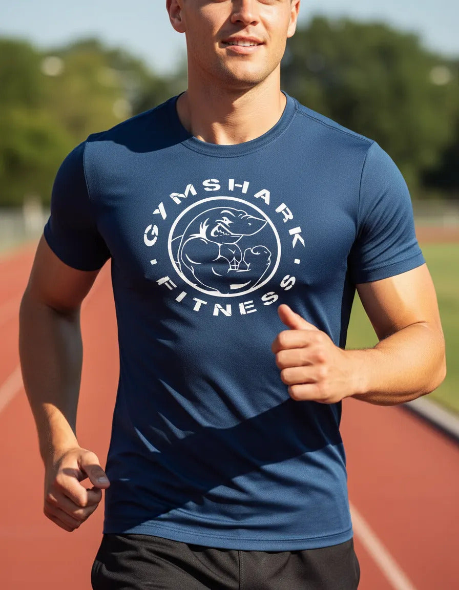Playera Dry Fit Gym Shark Gym Fitness Running Deportes