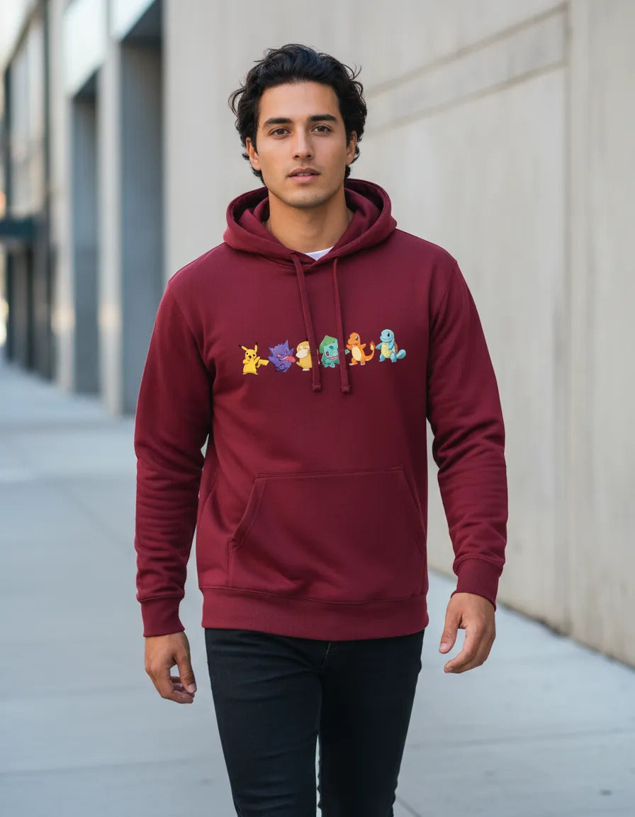 Sudadera Pokémon Gengar Pikachu Charmander Bulbasaur