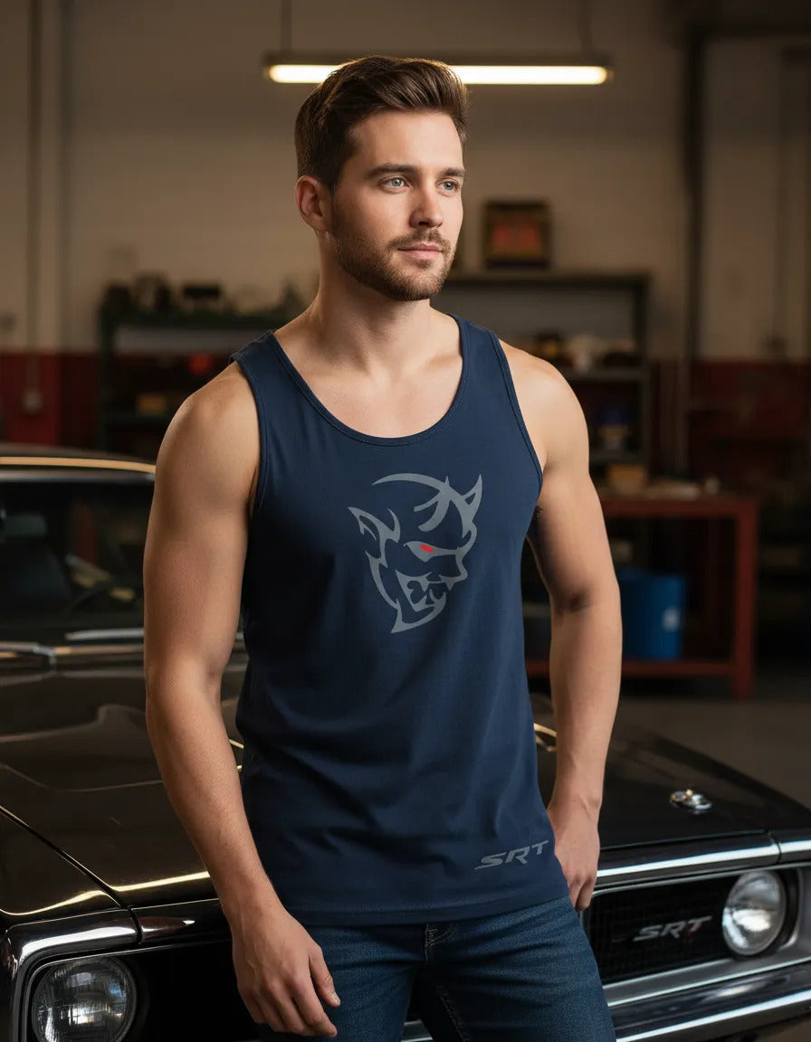Playera Sin Mangas Hellcat Srt Dodge Charger Automovilismo