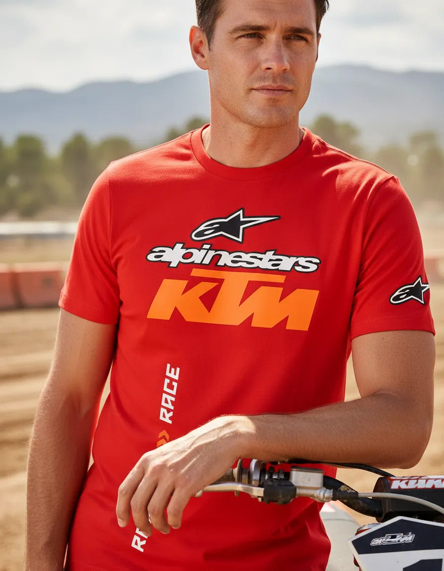 Playera Alpinestars Ktm Rojo Logo M