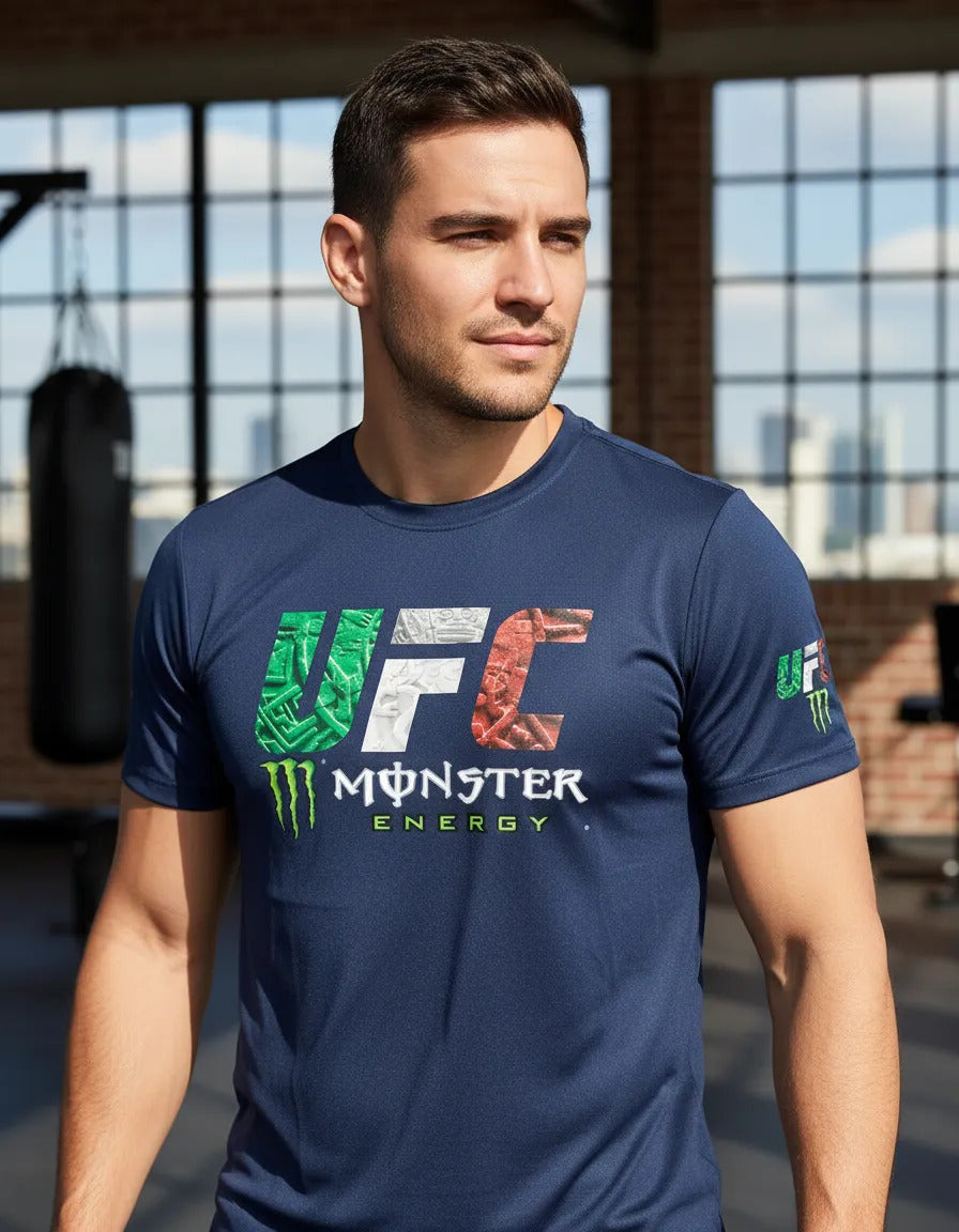 Playera Ufc Monster Energ Mma Box Muay Thai Bjj Kick Boxing