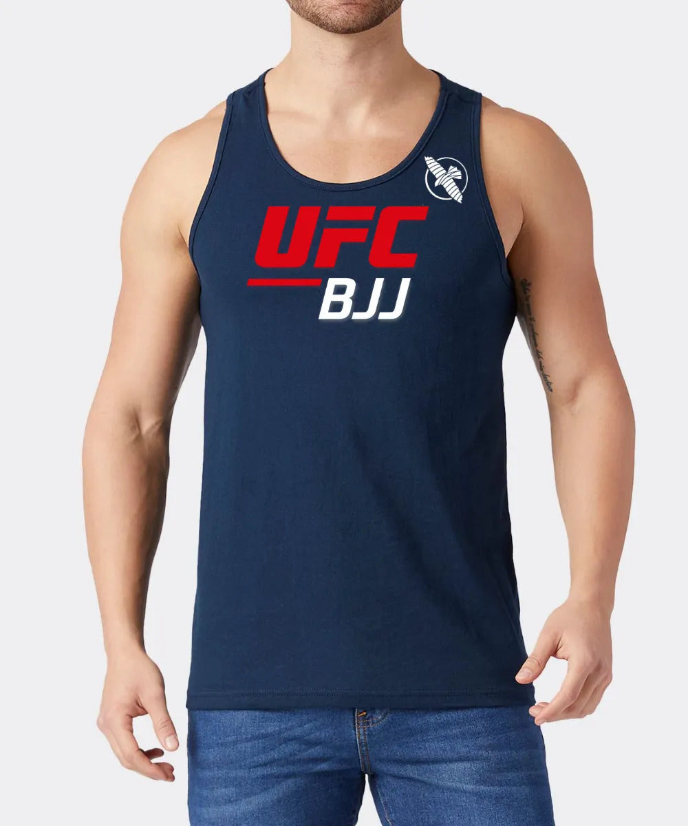 Playera Sin Mangas Ufc Bjj Brazilian Jiu Jitsu Mma Hayabusa Azul Red Ch