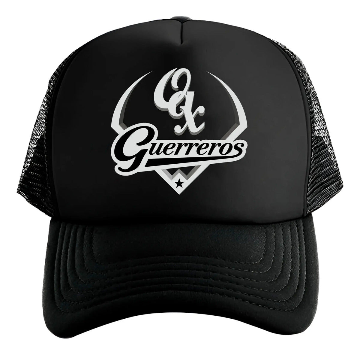Gorra Trucker Guerreros Oaxaca Béisbol Lmb México Deportes Negro Ajustable Guerreros