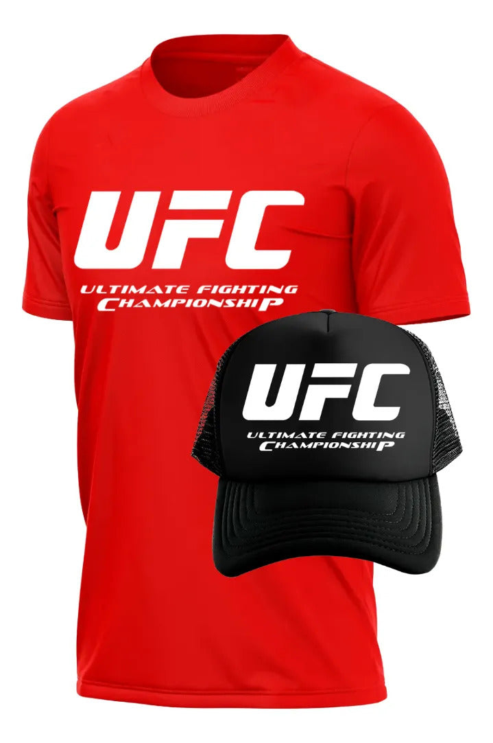 Playera Y Gorra Ufc Ultimate Fighter Championship Mma Box Jj