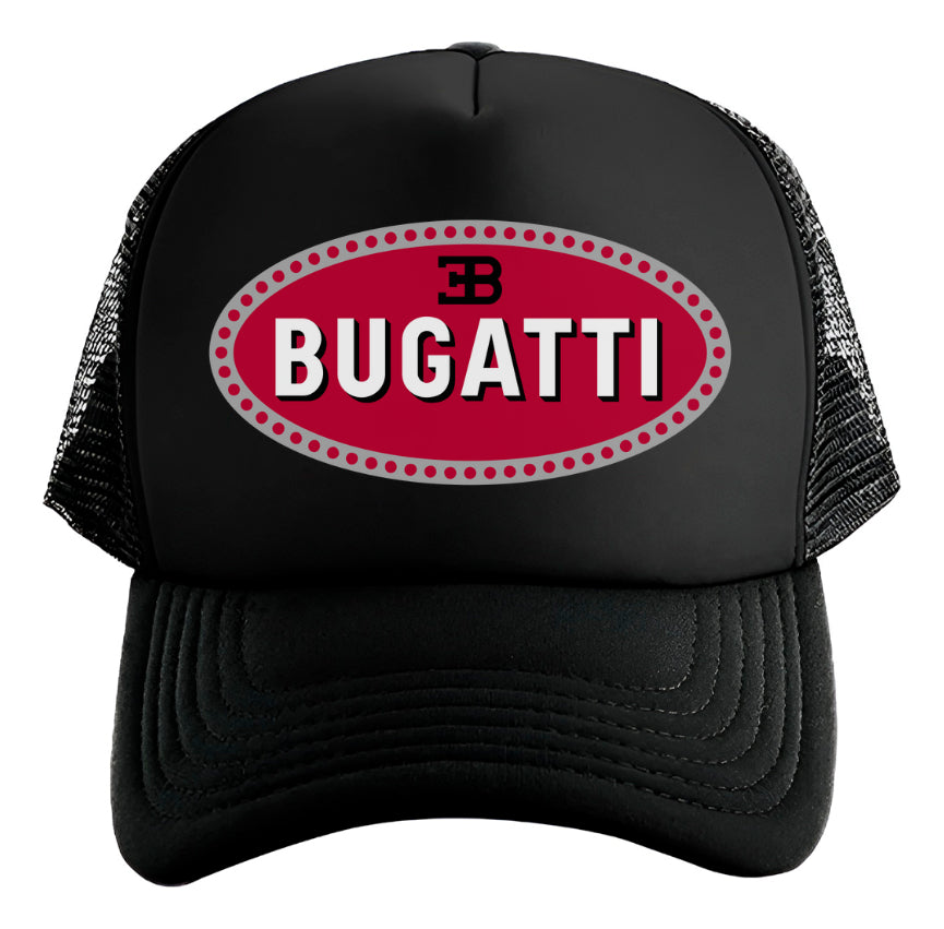 Gorra Bugatti Coche Vehículo Automóvil Automovilismo Carro Negro Ajustable Bugatti