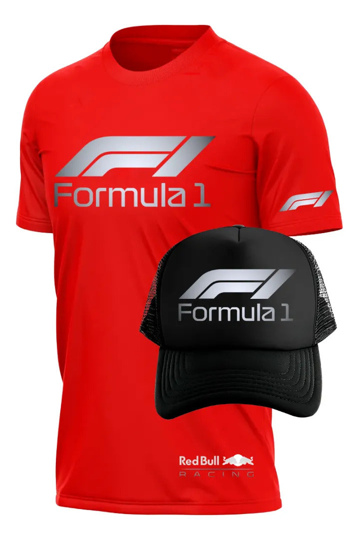 Playera Y Gorra Formula 1 F1 Red Bull Racing Autos
