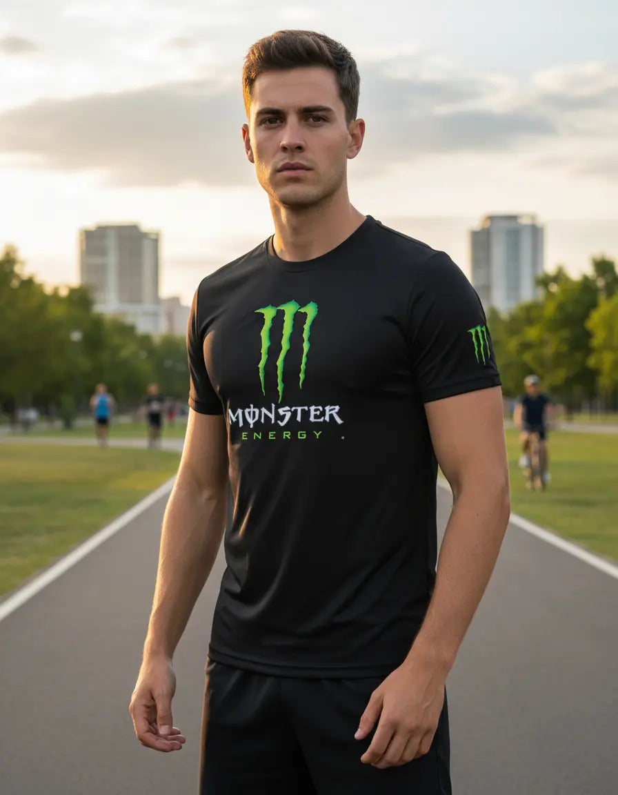Playera Monster Energ Giant Ufc Mma Box Bjj Deportes Gaming