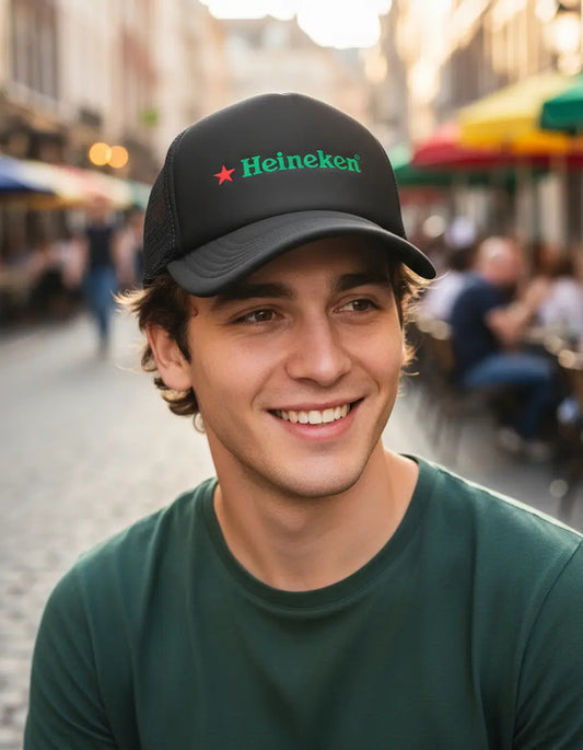 Gorra Heineken Cerveza Bebida Champions League Futbol Soccer Negro Ajustable Heineken