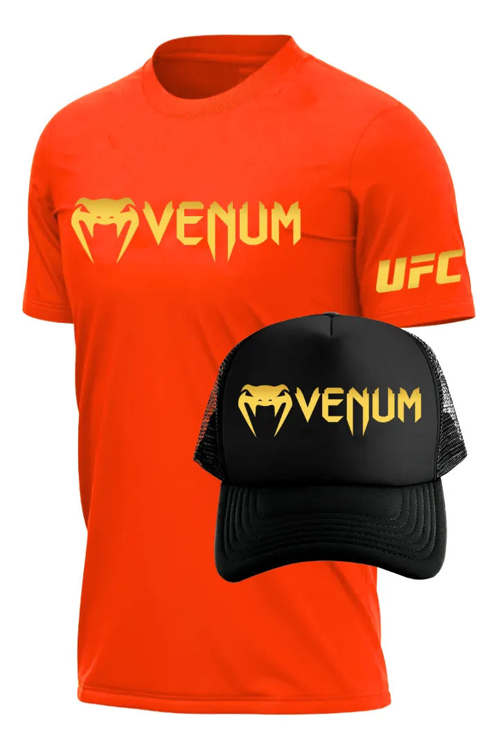 Playera Y Gorra Venum Ufc Classic Mma Box Muay Thai Kb Bjj