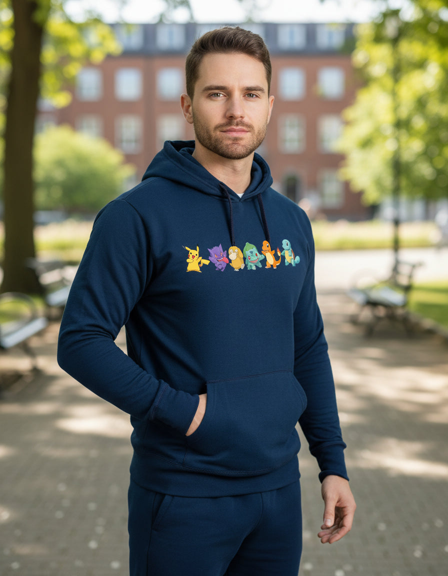 Sudadera Pokémon Gengar Pikachu Charmander Bulbasaur Squirtl
