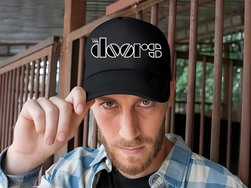 Gorra Trucker The Doors Música Rock Negro Ajustable Td