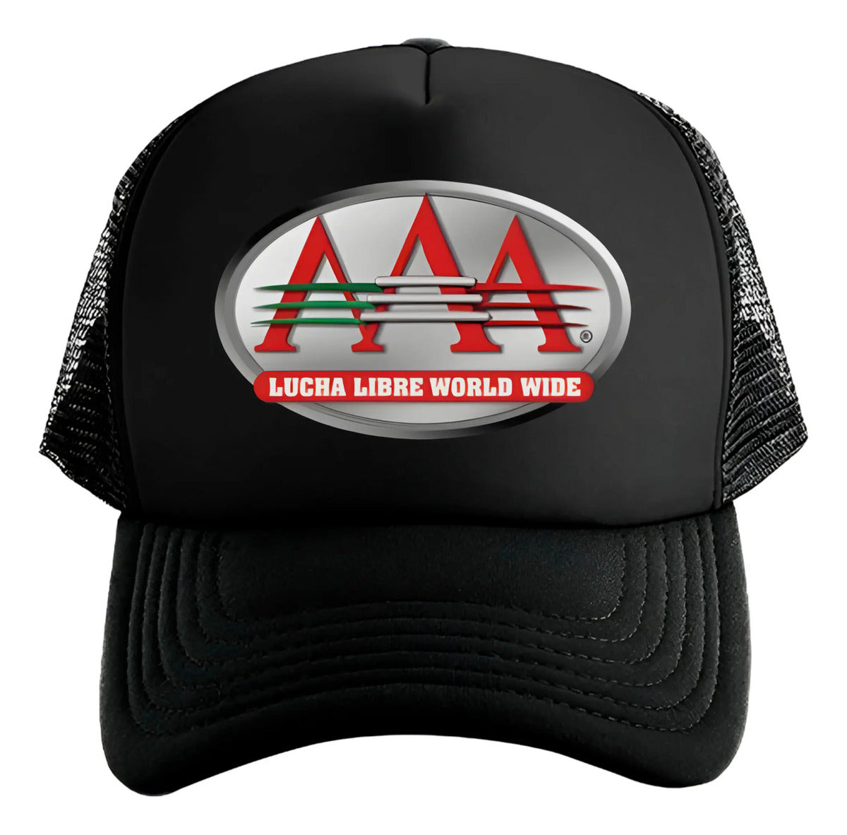 Gorra Aaa Triple A Wwe Lucha Wrestling Deportes Negro Ajustable Aaa