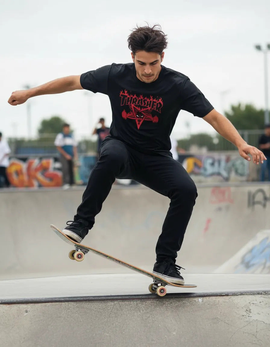 Playera Deportiva Thrasher Magazine Skate Skateboard Rock