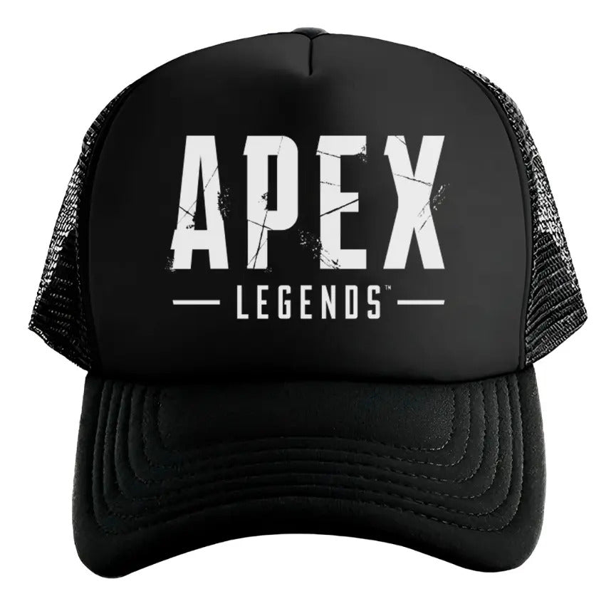 Gorra Trucker Apex Legends Videojuegos Gamer Streaming Pc Negro Ajustable Apex